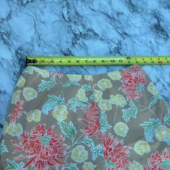 Worthington Vintage Silk Cotton Blend Floral Print 90s retro Pants size 4 - Picture 3 of 6